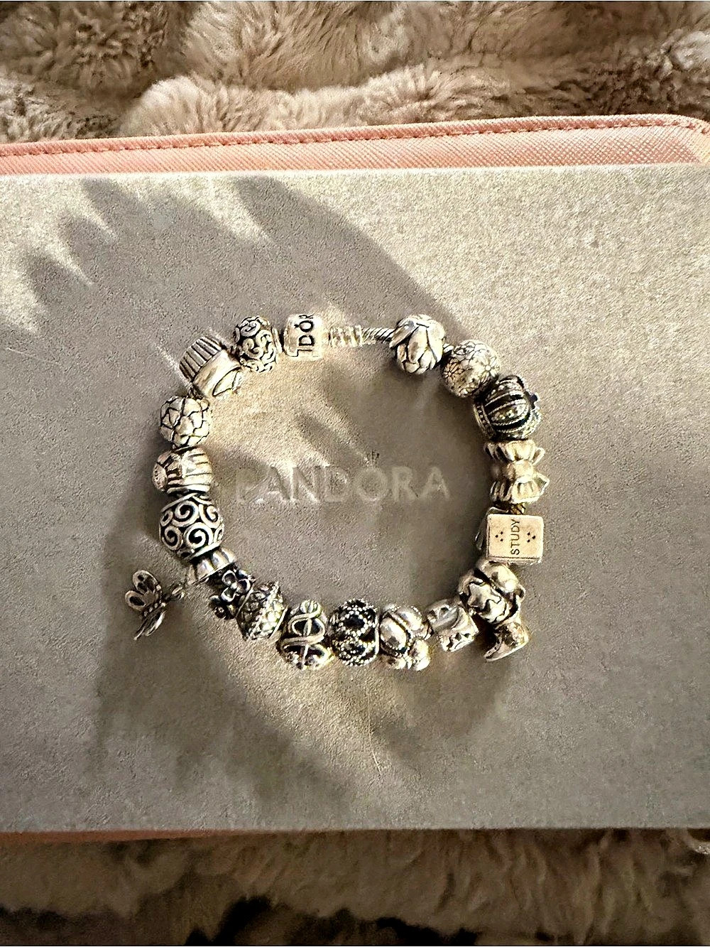 Pandora Silver Charm Bracelet Like New